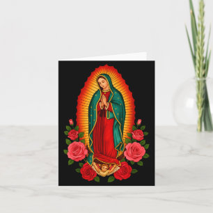 Unsere Liebe Frau Virgen De Guadalupe Heilige Jung Karte