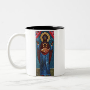 Unsere Liebe Frau vom Zeichen Ewiges Licht Kunstpr Zweifarbige Tasse