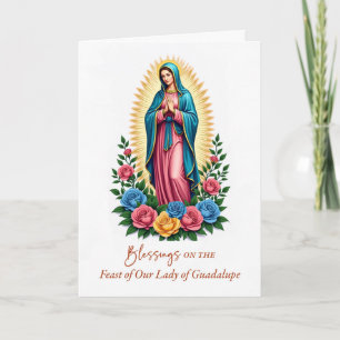 Unsere Liebe Frau von Guadalupe Festtag Segnungen Karte