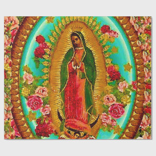 Unsere Liebe Frau von Guadalupe Mexikanische Heili Geschenkpapier
