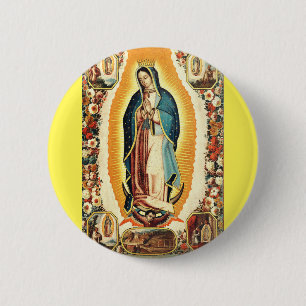 Unsere Liebe Frau von Guadalupe Strahlende Kunst Button