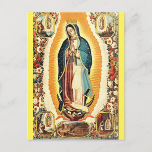 Unsere Liebe Frau von Guadalupe Strahlende Kunst Postkarte