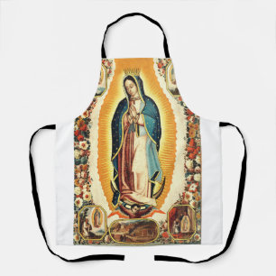 Unsere Liebe Frau von Guadalupe Strahlende Kunst Schürze