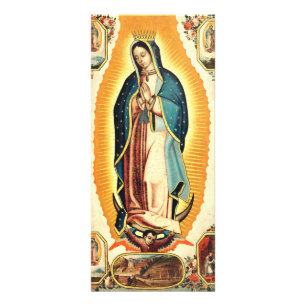 Unsere Liebe Frau von Guadalupe Strahlende Kunst Werbekarte