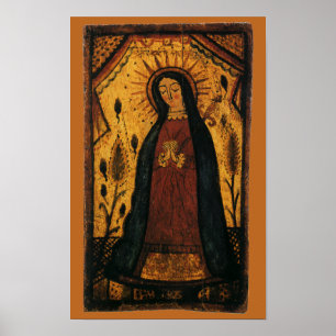Unsere Liebe Frau von Guadalupe von Pedro Antonio Poster