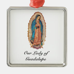 Unsere Liebe Frau von Guadalupe Wunder-Tilma Fine Ornament Aus Metall