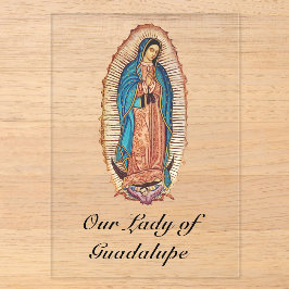 Unsere Liebe Frau von Guadalupe Wunderbare Tilma F Acryleinladungen