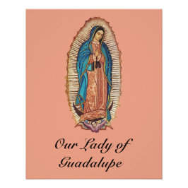 Unsere Liebe Frau von Guadalupe Wunderbare Tilma F Poster