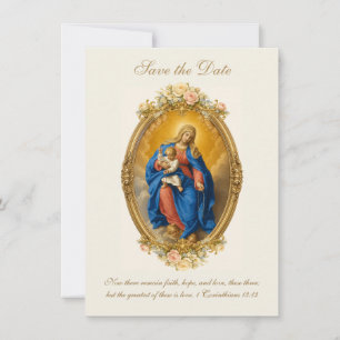 Unsere Liebe Frau von Pompei katholischer Blumensc Save The Date