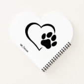 Unsere Liebe für Hunde - Notebook Notizblock (Rückseite)