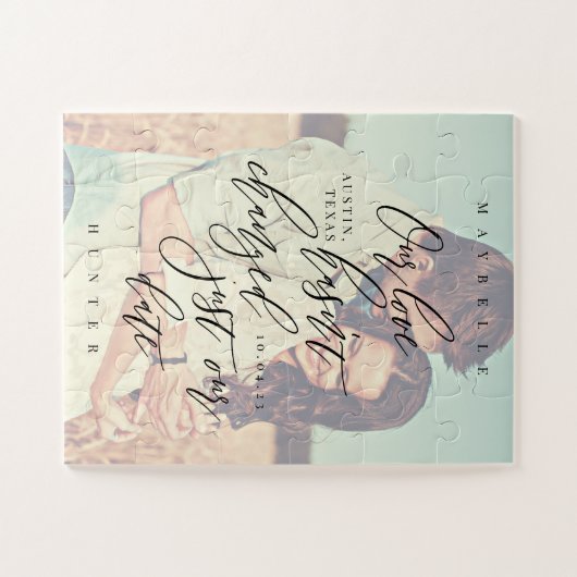 Unsere Liebe hat sich nicht nur an unserem Date Sc Puzzle (Horizontal)