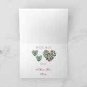 Unsere Liebe Herzblut Valentinstag Feiertagskarte (Innenseite)