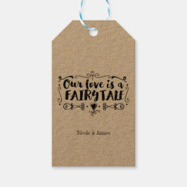 UNSERE LIEBE IST EIN FAIRE TALE Custom Wedding Gef Geschenkanhänger