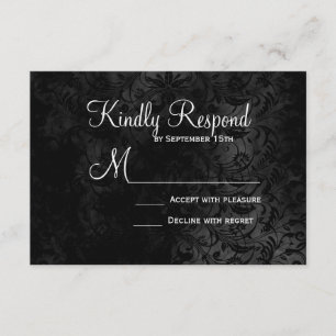 Unsere Liebe ist Ewiges Skelett für Hochzeiten von RSVP Karte