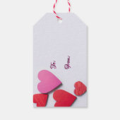 Unsere Liebe ist für immer ein Herz - Geschenkanhänger (Rückseite)