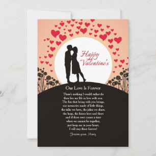 Unsere Liebe ist für immer Valentinstagskarte Feiertagskarte