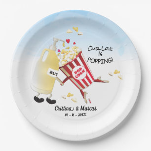 Unsere Liebe ist Poppin Popcorn Pappteller