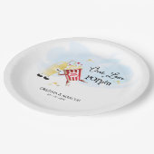 Unsere Liebe ist Poppin Popcorn Pappteller (Schrägansicht)