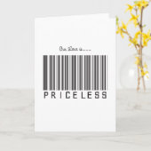 Unsere Liebe ist unbezahlbar Karte (Gelbe Blume)