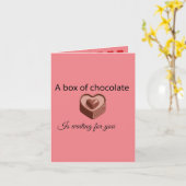 Unsere Liebe ist wie Valentinstag-Ehemann-Süßigkei Karte (Gelbe Blume)