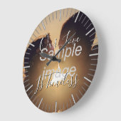 Unsere Liebe ist zeitlos - benutzerdefinierte Foto Große Wanduhr (Winkel)