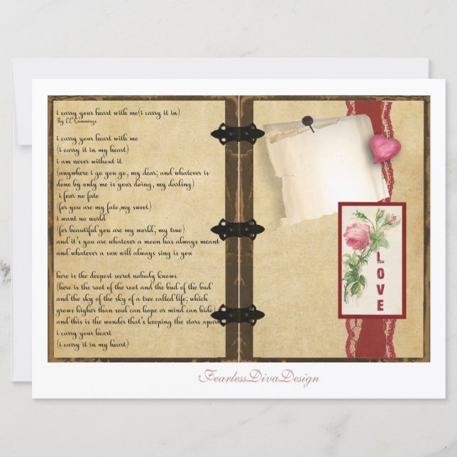 Unsere Liebe Junk Journal-Seiten 5 und 6 (Vorderseite)