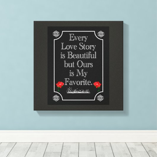 Unsere Liebe - Leinwand (Insitu (Holzboden))