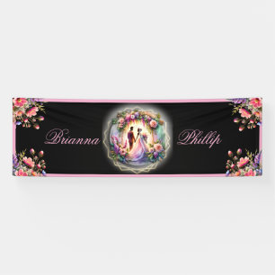 Unsere Liebe leuchtet heller als die Mondhochzeit Banner