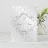 Unsere Liebe-religiöse Hochzeits-Einladung Einladung (Stehend Vorderseite)