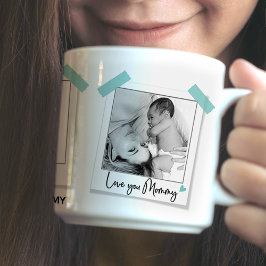 Unsere Liebe | Rosa Mama Foto Adhesive Gift Tasse