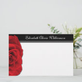 Unsere Liebe Rose ~ horizontale Schreibwaren Briefpapier (Stehend Vorderseite)