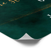 Unsere Liebe Story Special Dates Timeline Wedding Poster (Ecke)