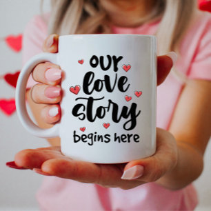 Unsere Liebe Story Tasse, Romantisches Valentinges Kaffeetasse
