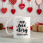 Unsere Liebe Story Tasse, Romantisches Valentinges Kaffeetasse