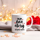 Unsere Liebe Story Tasse, Romantisches Valentinges Kaffeetasse