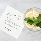 Unsere Liebe Story Wedding Napkins Serviette