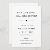 Unsere Liebe-Story wird immer noch erzählt, ändern Einladung (Vorne/Hinten)