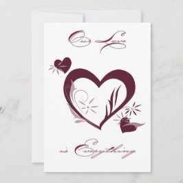 unsere Liebe Valentine Card Dankeskarte