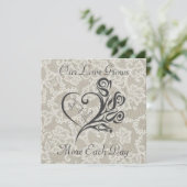 Unsere Liebe wächst Einladung (Stehend Vorderseite)