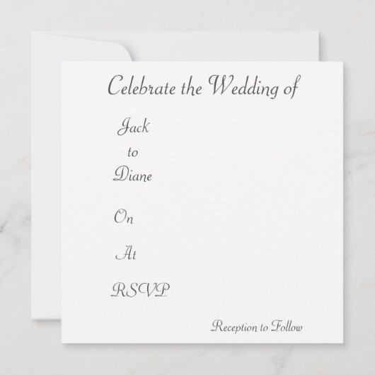 Unsere Liebe wächst Einladung (Rückseite)