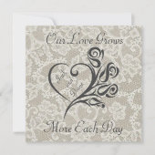 Unsere Liebe wächst Einladung (Vorderseite)