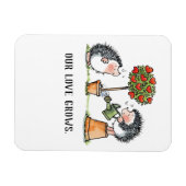 Unsere Liebe wächst Igel Magnet (Horizontal)