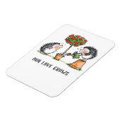 Unsere Liebe wächst Igel Magnet (Linke Seite)