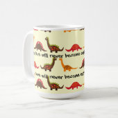 Unsere Liebe wird nie ausgestorbene Tasse (Vorderseite Links)