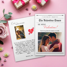 Unsere Liebe Zeitung Cupid Post Red Heart Einladung