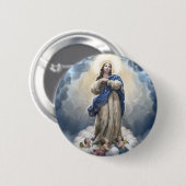 Unsere Lieben Frau von der Himmelfahrt Button (Vorne & Hinten)