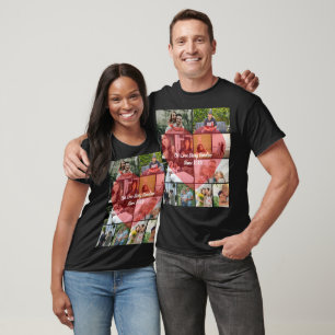 Unsere Liebesgeschichte 12 Fotos Zeitstrahl Paar C T-Shirt