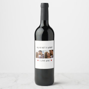 Unsere Liebesgeschichte Valentinstag-Weinlabel-Pho Weinetikett
