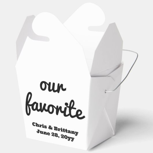 Unsere Lieblings-Hochzeitsempfang-Dessert-Leckerei Geschenkschachtel (Offen)