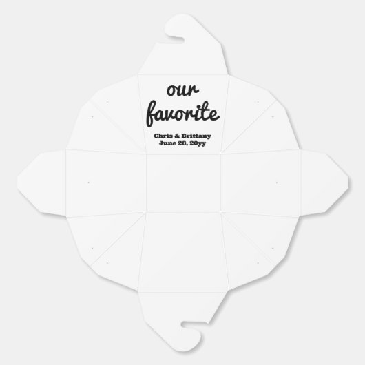 Unsere Lieblings-Hochzeitsempfang-Dessert-Leckerei Geschenkschachtel (Ungeklappt)